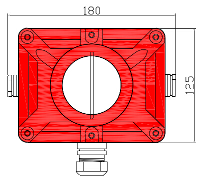 JTGB-UF-XSS667點型紅外火焰探測器外形尺寸圖